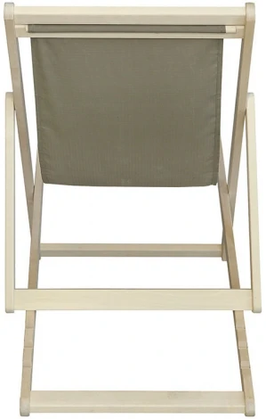 Шезлонг ткань светло-серый Mebelik арт.009102