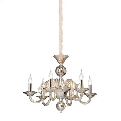 Подвесная люстра Vitaluce V5164/6 (220V, на цепи, свеча)