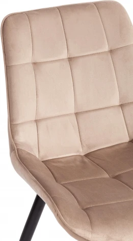 Стул ABRUZZO ( mod. 8060 ) / 2 шт. в упаковке Tetchair (Металл,Велюр/Бежевый,Черный) арт.24542