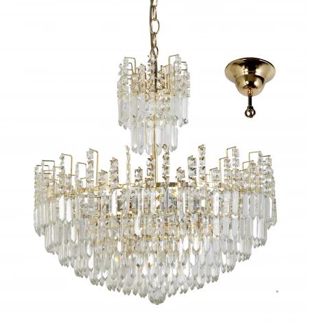 Подвесная люстра Arti Lampadari Lucia E 1.3.60.100 G (220V, хрусталь, на цепи)