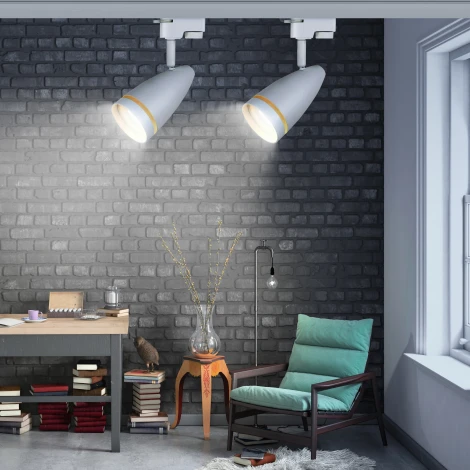 Трековый светильник ЭРА TR49 - GU10 WH (220V)