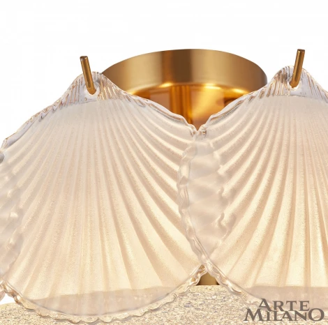 Потолочная люстра на штанге Arte Milano Rim 316009/D600 BS (220V, круглые, ракушка)