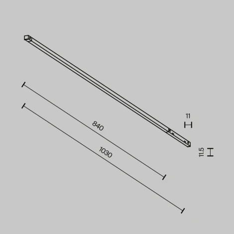 Трековый светильник низковольтный светодиодный 48V 18W 2700-6000K Zigbee Maytoni Technical Basis TR240-4-18WTW-DSZ-B