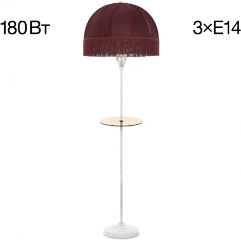 Торшер с полкой бахрома Citilux Базель CL407923T (220V, выключатель)