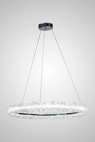 Подвесной светильник светодиодный AM Group AM455 L800 CH (220V, на проводе, кольцо)