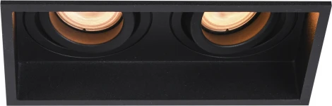 Встраиваемый светильник ST Luce ST261.418.02 Черный GU10 2*50W 220V
