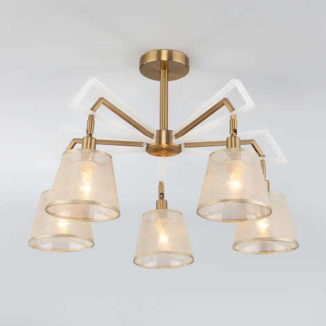 Потолочная люстра Eurosvet Alicante 60082/5 золотая бронза