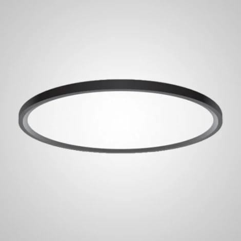 Потолочный светильник круглый Extraslim D100 Black Imperiumloft Extraslim001 (212746-26) (LED, 220V, круглые)