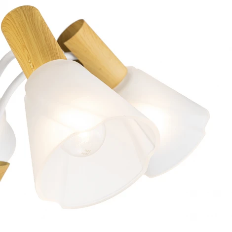 Потолочная люстра на штанге Escada Vardo 1131/5P E14*40W White/Wood