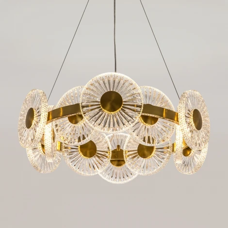 Подвесная люстра светодиодная с пультом с регулировкой цветовой температуры Modelux MODESTYLE MS.1831.12 AB