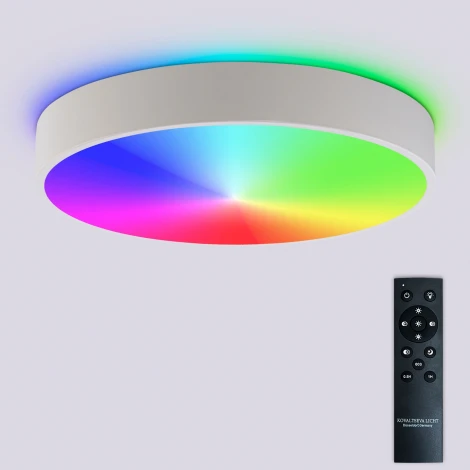 Потолочный светильник светодиодный с пультом ДУ 126W RGB, белый, LED Natali Kovaltseva Modern LED LAMPS 81105/1C