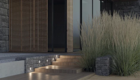 Подсветка ступеней лестницы встраиваемая Bil O015SL-L3W3K (LED, 220V, круглые, IP54)