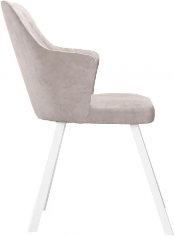 Стул DikLine 345 C103 крем, ножки белые арт.00-00076163