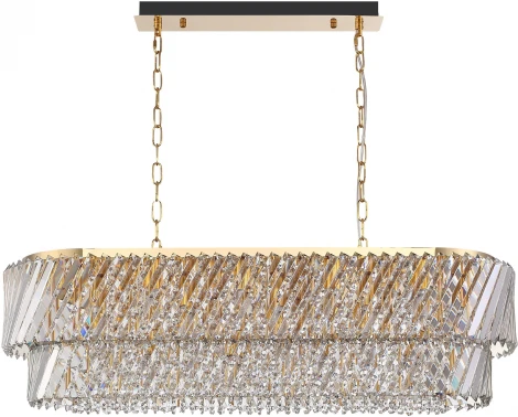 Подвесная люстра ST Luce Ritz SL6138.303.14 латунь/прозрачный E14 14*40W (220V, на цепи)