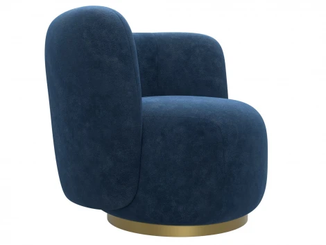 Кресло Лига-072 (Фанера//Велюр/Синий) Лига Диванов 131006