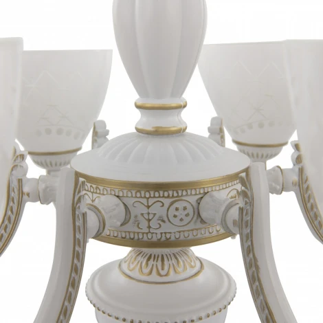 Подвесная люстра Arte Milano AM343837 343837/6 WT+G (220V, на цепи)