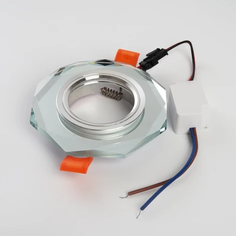 Светильник встраиваемый с белой LED подсветкой Feron CD8120 41909 MR16 G5.3 белый