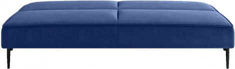 Este диван-кровать трехместный, прямой, без подлокотников, велюр синий Velutto 26 Top Concept арт.22310