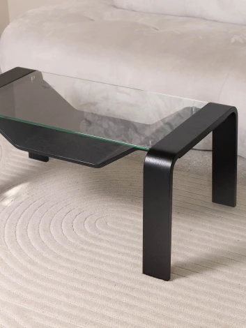 Стол журнальный Гурон 1 черный матовый Mebelik 009741