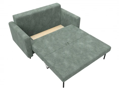 Диван прямой Лига-070 (ЛДСП,Брус,Фанера/Дерево/Велюр/Зеленый) Лига Диванов 129760