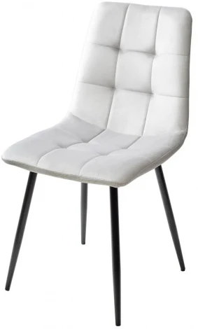 Стул BARI UF910-02 LIGHT GREY, велюр / черный каркас