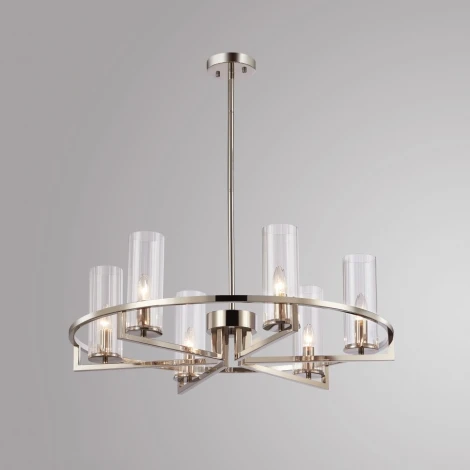 Потолочная люстра на штанге iLamp Evolution 6806-6 NIK (220V, круглые)