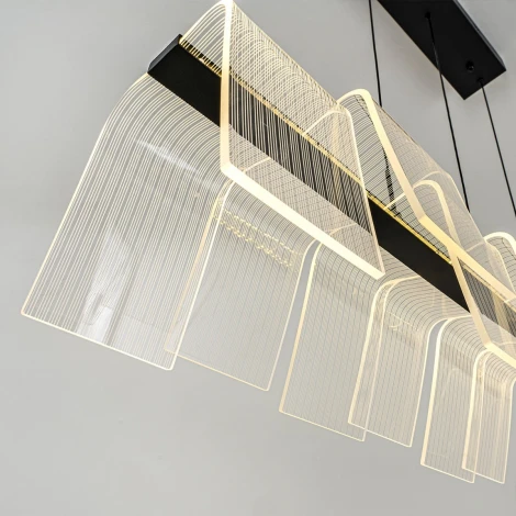 Подвесной светильник светодиодный с пультом с регулировкой цветовой температуры LED4U LED4U L7709-970 BK