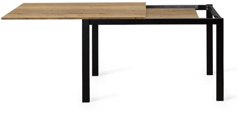 Стол L110 Дуб Галифакс (ЛДСП EGGER)/Опоры черный Dikline 00-00045418