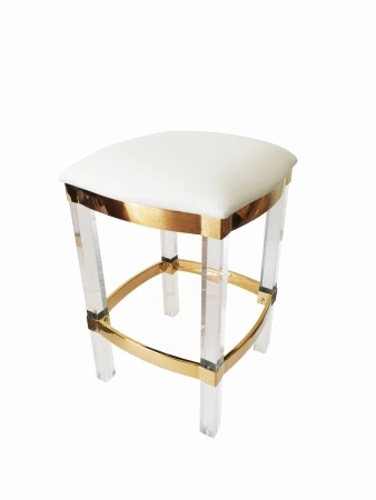 Табурет барный IST-CASA Найс MH-1974S.2, 40х40х61, белый, золото
