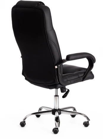 Кресло BERGAMO хром (22) кож/зам, черный, 36-6 Tetchair 19370