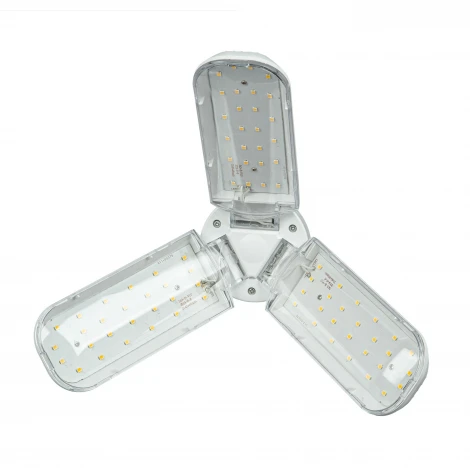 Лампа светодиодная для растений, форма "P" лепестковая, прозрачная, спектр для фотосинтеза с высокой цветопередачей Uniel LED-P65-24W/SPFS/E27/CL/P3 PLP32WH