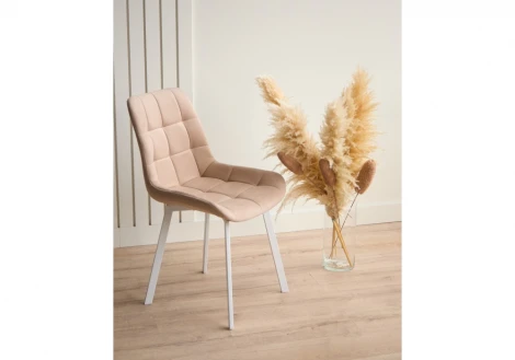 Стул на металлокаркасе Челси П бежевый (zd 210) / белый 632472