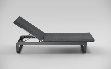 Шезлонг Gardenini Premium Villino (Алюминий,Ткань/Темно-серый) арт.SPVLN.010800.N2