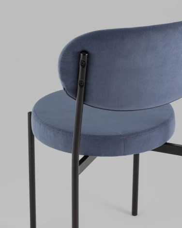 Стул Бриф Original N велюр пыльно-синий Stool Group УТ000042645
