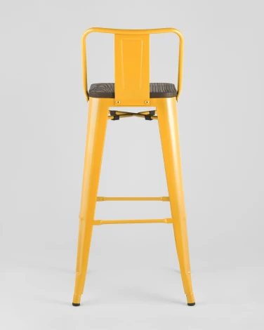 Стул барный Stool Group TOLIX WOOD со спинкой желтый УТ000001866
