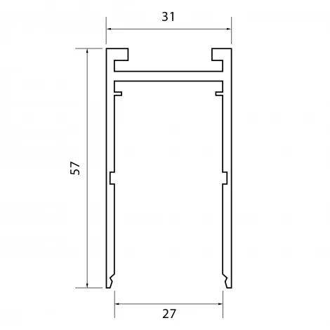 Шинопровод накладной однофазный ST Luce Skyline 220 ST015.439.00H 3 метра 220V черный