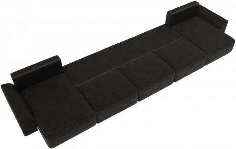 Диван п-образный Лига-048 НПБ МегаЛонг Лига Диванов (Велюр) арт.128323