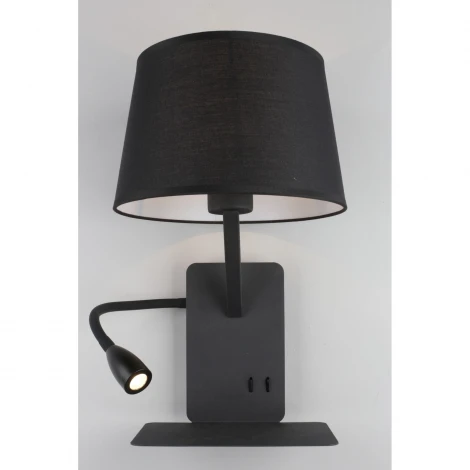 Бра с полкой на гибкой ножке для чтения Omnilux Talocci OML-62811-02 (220V, выключатель)