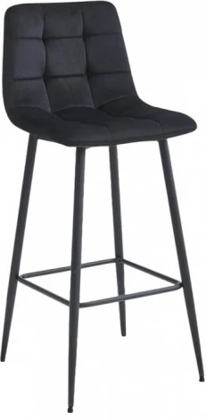 Стул барный Balance Fusion Hesby (Металл/Велюр, Черный) арт.HSBI_BC101_black