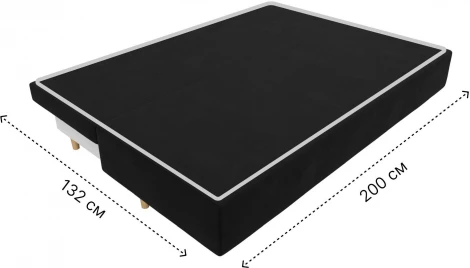 Диван прямой Лига-033 (Черный/Микровельвет) Лига Диванов арт.121083