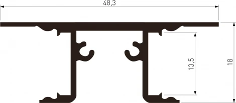 Накладной алюминиевый профиль Elektrostandard LL-2-ALP022 для светодиодной ленты