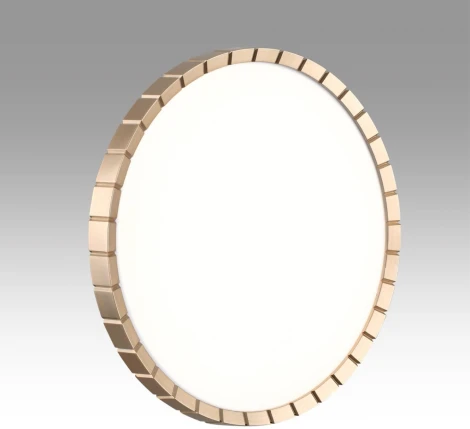 Настенно-потолочный светильник Sonex Atabi Gold 7648/DL PALE SN пластик/белый/золотой LED 48Вт 4000К D385 IP43 (220V, круглые)