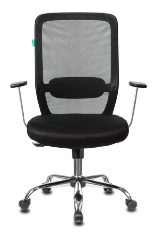Кресло Бюрократ CH-899SL черный TW-01 сиденье черный TW-11 сетка/ткань крестовина металл хром