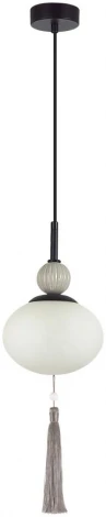 Подвесной светильник Lumion Gloriya 8273/1A черный/серый/белый, металл/керамика/стекло Е14 1*40W 220V (на проводе, шар)