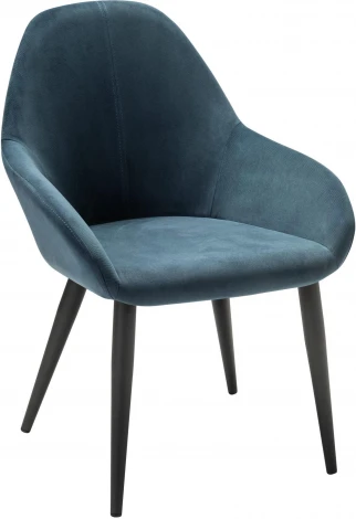 Кресло Kent Diag blue/черный R-Home арт.410119150h_Diagblue_черн