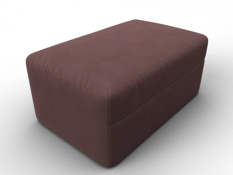 Модуль пуф Лига-060 НПБ (ЛДСП,Брус,Фанера,Замша/Бордовый) Лига Диванов 129579