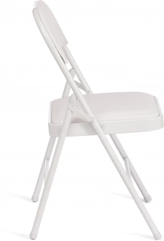 Стул складной FOLDER (mod. 3022G) / 2 шт. в упаковке (Металл,Экокожа /Белый,Белый)