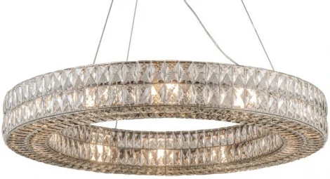 Подвесная люстра Spiridon L27715.32 (220V, хрусталь K9, на тросе, круглые, кольцо)