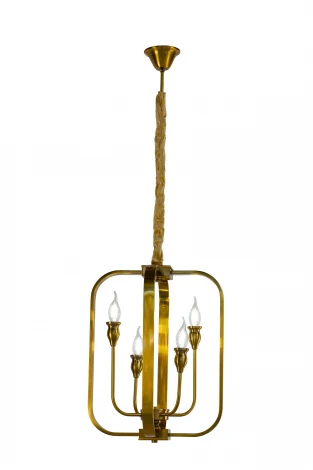 Подвесная люстра AM Group AM381 SP4 (220V, на цепи, подсвечник, свеча)