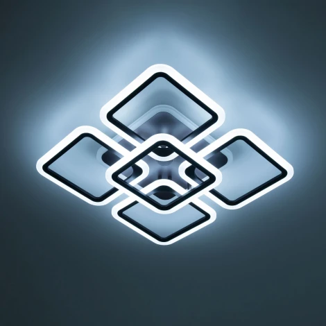 Потолочная люстра RGB Citilux Марсель CL232A155E (LED, 220V, голосовое управление, пульт управления, управление смартфоном, умный дом - Алиса)